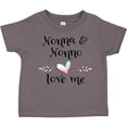 thumbnail image 3 of Inktastic Nonna and Nonno Love Me- Heart Grandchild Boys or Girls Toddler T-Shirt, 3 of 5