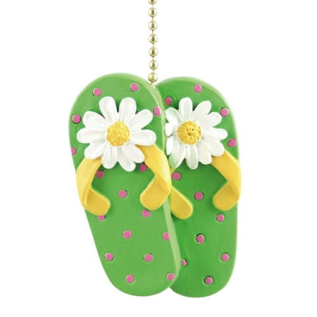 

Tiki Beach Sandals Flip Flops Decor Fan Light Pull