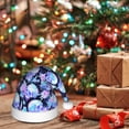 thumbnail image 6 of Salouo flower Skull star for Adult Christmas Hat Xmas Holiday Hat Santa Hat for Women & Men Festive Headwear Accessories Fit for Christmas/ New Year/Holiday/Party,1PC, 6 of 6