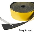 thumbnail image 6 of Weather Strip 2 inch W X 1/8 inch T, High Density Adhesive Foam Seal Tape Soundproofing Insulation Gasket for Door and Windows (16.5 Ft Length), 6 of 7