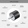 thumbnail image 4 of Rubber Mounts 2 Pack M10 Male/Female Vibration Isolator Shock Absorber D50mmxH40mm, 4 of 5