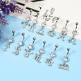 thumbnail image 6 of UHIBROS Belly Button Rings for Women 316L Surgical Steel Belly Rings, 6 of 6