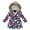 Navy, variant on newwalpole Girls' Cotton Jackets Winter Mid-Length Plush and Thickened Stylish Girls' Puffer Jackets, Warm Winter Coat for Kids Dark Purple for Size 6-7 Years