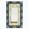 thumbnail image 1 of Metal Light Switch Plate Cover Yellow Flower Heart Mandala Tile Pattern TIL032, 1 of 13