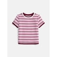 thumbnail image 5 of Weekend Academy Girls Layered Tee with Short Sleeves, Sizes 4-18, 5 of 5