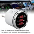 thumbnail image 5 of NFTIGB 52mm Digital Tachometer Oil Pressure Water Temp Gauge 3 in 1 LED Display for Boat Yacht RV Truck Motorcycle Black Dial Silver Bezel 810-00324, 5 of 9