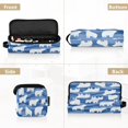 thumbnail image 5 of Hair Tool Organizer Bag with Heat Resistant Mat Removable Travel Storage Case for Hot Air Brushes Curling Irons White Polar Bears Pattern, 5 of 8
