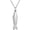 Silver, variant on Women's Stainless Steel Simple Solid Small Fish Carp Leaping Over the Dragon Gate Koi Carp Pendant Lucky Necklace Clavicle Chain
