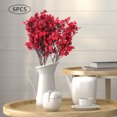 thumbnail image 2 of 6 Bundles Red Gypsophila Artificial Flowers Fade Resistant Plastic Artificial Flowers for Living room, Bouquet Decoration, 2 of 7