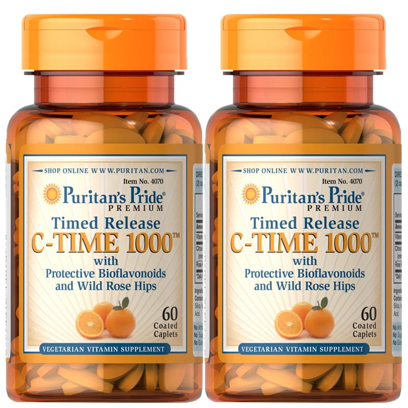 Puritan S Pride Vitamin C 1000 Mg With Rose Hips Timed Release 60 Caplets 2 Pack Walmart Com Walmart Com Puritan S Pride Vitamin C 1000 Mg With Rose Hips Timed Release 60 Caplets 2 Pack Walmart Com Walmart Com