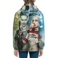 thumbnail image 3 of Suicide Squad Joker Harley Quinn Youth Sweatshirt Hoodies Pullover 3D Print Novelty Hooded Hoody Clothes For Boys Girls Teen Clothing, 3 of 7