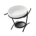 thumbnail image 2 of Lipstore Ceramic Essential Oil Burner Desk Candlestick Decor Table Centerpiece Warmer Black, 2 of 8