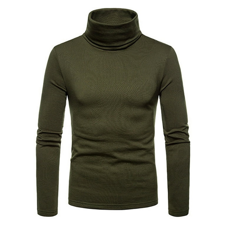 2DXuixsh Pack Of Turtle Neck Top for Men Mens Fashion Cotton