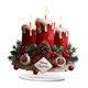 thumbnail image 3 of Letrero acrílico plano 2D, decoración navideña con vela roja y base, adorno navideño único para escritorio, estantería u oficina. Estilo A, 3 of 9
