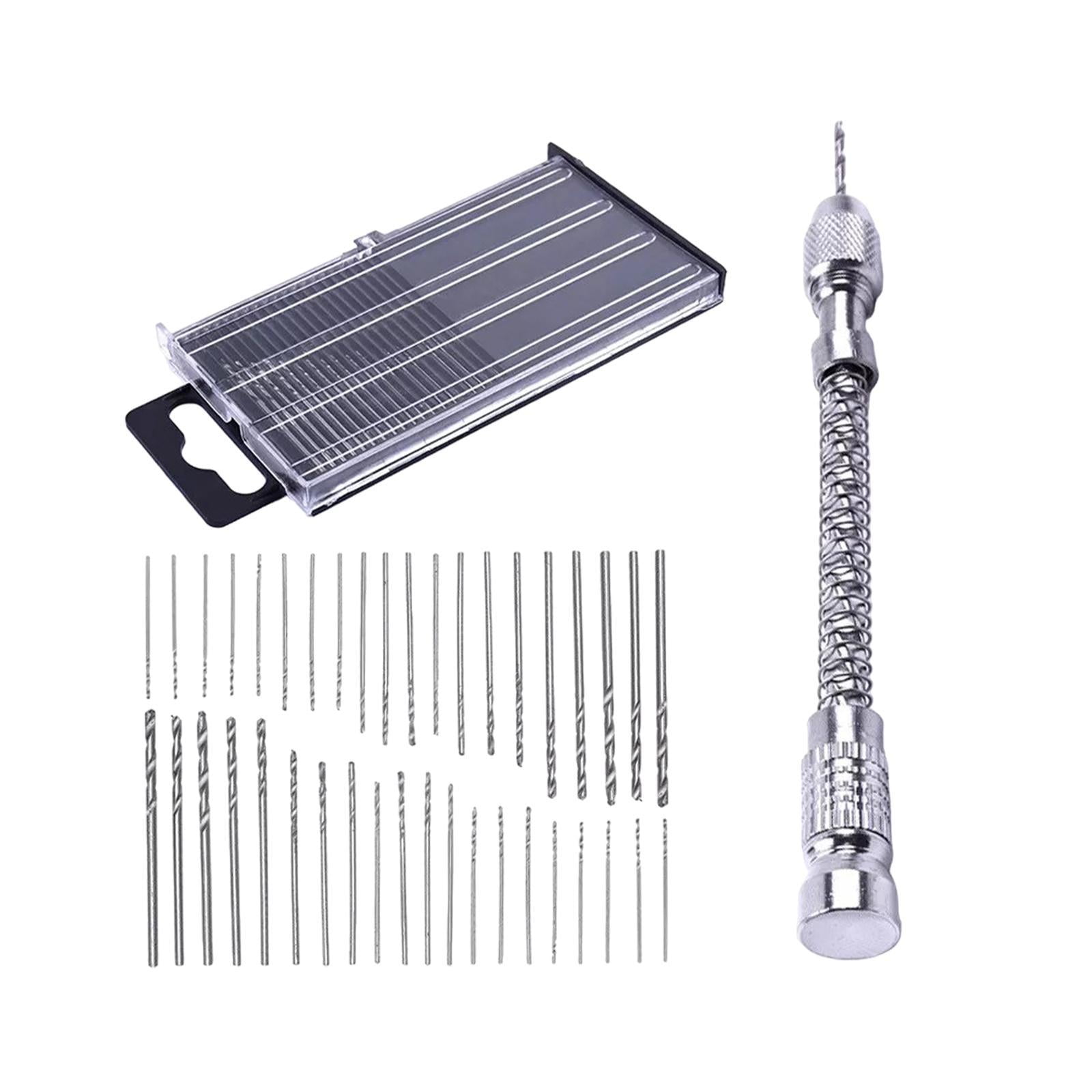 Dualoai Micro Screw Extractor Hand Drill Portable Accessories for 0.3 to 1.6mm Drill DIY