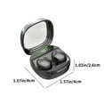 thumbnail image 3 of QTOCIO Wireless Bluetooth Headphones, 5.3 In Ear Intelligent Noise Reduction Long Battery Life Wireless Bluetooth Earphones, Black, 3 of 8