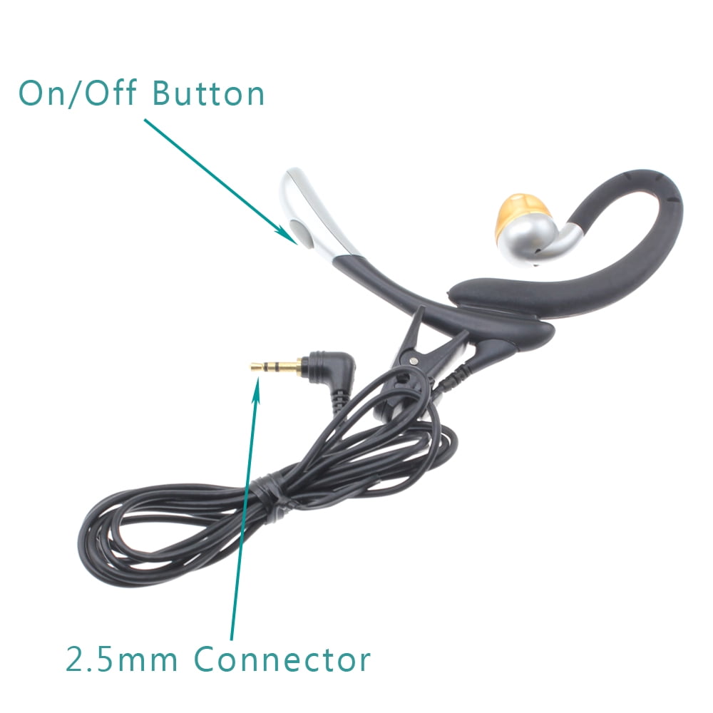Wired Earphone with Boom Mic for Motorola Moto G 5G (2022)/Moto G 5G (2023)/Moto 5G (2024)/Moto 5G (2025) - Over-the-ear 3.5mm Adapter Single Earbud Headphone Hands-free Microphone