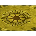 thumbnail image 1 of Ahgly Company Machine Washable Indoor Rectangle Transitional Oak Brown Area Rugs, 6' x 9', 1 of 7