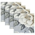 thumbnail image 5 of WOBOGO White Peony Pattern Cloth Napkins 1 Piece Soft Elegant Touch Durable Absorbent Quick Drying for Elegant Dining, 5 of 8