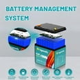 thumbnail image 4 of Batterie Lithium 12V 100AH Mini Groupe 24 LiFePO4 avec 100A BMS, Ingeosolly pour Véhicule Récréatif, Camping, Marine, Moteur de Pêche, Solaire, hors Réseau, 15000+ Cycles Profonds, 4 of 11