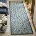 thumbnail image 3 of SAFAVIEH Courtyard Rhetta Geometric Indoor/Outdoor Area Rug, 2'7" x 5', Grey/Navy, 3 of 10