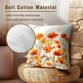 thumbnail image 4 of Autumn Decorative Throw Pillow Cover 2Pcs Set - Fall Style Wildflow Pillowcases 16 x 16 Inch Cushion Covers for Home Car Sofa Bed Couch Indoor Outdoor Thanksgiving Seasonal Decor, 4 of 6