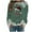 Green, variant on Oversized Sweaters for Women Snowflake Trucks Patterns Long Sleeve Trendy Xmas Pullovers Winter Clothing for Women