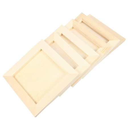 

DIY Painting Frame 6Pcs DIY Blank Wooden Photo Holders Children DIY Clay Photo Frames for Home