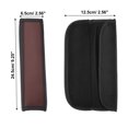 thumbnail image 5 of Unique Bargains 2pcs Universal Car Seat Belt Cover Pads Shoulder Seatbelt Pads Cover Faux Leather Hole Black Wine Red, 5 of 7