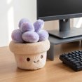 thumbnail image 6 of Cute Potted Plant Plush Figurine, Fake Desk Decor Ornament for Home Office Bedroom Shelf Table Top, 6 of 6