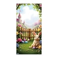 thumbnail image 2 of Weloille Easter Door Cover Decoration, 35 x 71 Inch Festive Pattern Door Curtain, Reusable Washable Fabric Door Banner, Holiday Decor for Front Door, Entryway, Living Room and Party Backdrop, 2 of 6