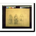 thumbnail image 2 of Historic Framed Print, [St. Aloysius Roman Catholic Church (209 West 132nd St., New York). Mural depicting the Adoration of the Magi." Elevation. Study]" - 2, 17-7/8" x 21-7/8", 2 of 9