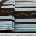 thumbnail image 7 of 100% Cotton Real Patchwork Reversible Quilt Bedding Set 3 Piece King Beige Patchwork Classic Tartan Denim Plaid Grid Farmhouse Rustic Coverlet Bedspread, 7 of 7
