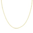 thumbnail image 5 of Floreo 10k Yellow Gold and White Gold Two-Tone 21.5 Cursive Personalized Alphabet A-Z Initial Pendant with Optional 1.1mm Solid Cable Chain, 18" Inch, 5 of 5