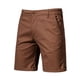thumbnail image 4 of Ceisia Gift Men's All-Season Casual Shorts - Solid Color Elastic Waist Straight Tube Slim Linen Breathable Work Pants, 4 of 7