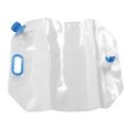 thumbnail image 5 of Contenedor de tanque de agua plegable de 15L, asa de transporte portátil de PVC de calidad alimentaria, bolsa de agua para acampar, montar, azul, 5 of 5