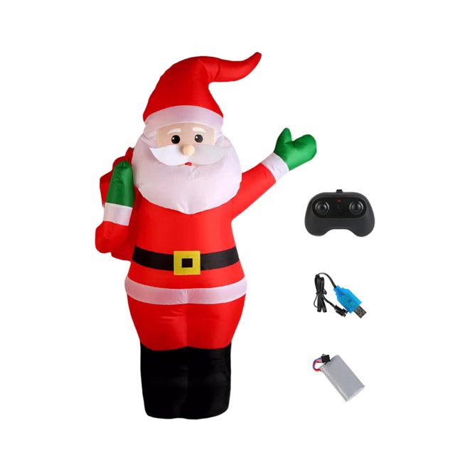Inflables de Papá Noel para decoración exterior, con música, ideales para jardín y fiestas