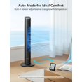 thumbnail image 2 of GoveeLife Black Tower Fan for Bedroom, Quiet Operation, Smart Control, 2 of 8