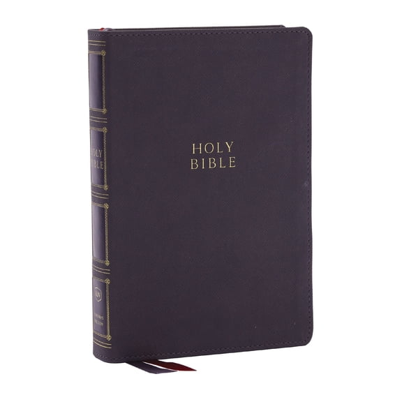 Pre-Owned KJV Holy Bible: Compact Bible with 43,000 Center-Column Cross References, Gray Leathersoft, Red Letter, Comfort Print: King James Version (Imitation Leather) 1400333148 9781400333141