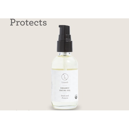 USDA Certified Organic Facial Oil, Nourishing Face Oil for All Skin Types, Natural Moisturizing & Protective Facial Oil with Jojoba, Camellia & Vitamin E, 2 fl oz