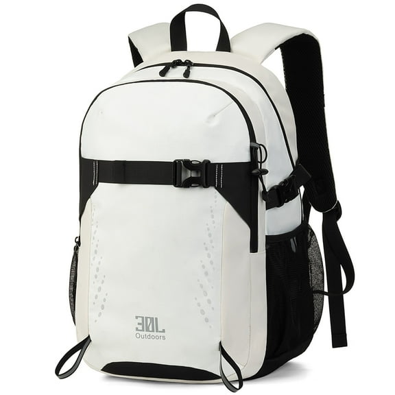 Travelhouse Travel Backpack Business 18 Inch Business Anti Theft Slim Sturdy College School Computer Bag.White