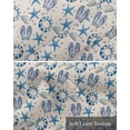 thumbnail image 6 of Summer Starfish Kitchen Valances for Windows Farmhouse Linen Window Valance Curtain for Living Room Window Treatment Swimming Circle Flip Flops Artwork Valance Rod Pocket Topper Drape, 54 x 18 Inch, 6 of 6