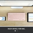 thumbnail image 4 of Logitech K380 Multi-Device Bluetooth Keyboard for Mac, Easy-Switch, MacBook Pro, MacBook Air, iMac, iPad Compatible, Rose, 4 of 9