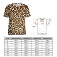 thumbnail image 2 of Giraffe Print Pattern Women's T-Shirt Short Sleeve T Shirts Tops Tee Ladies Loose T, 2 of 6