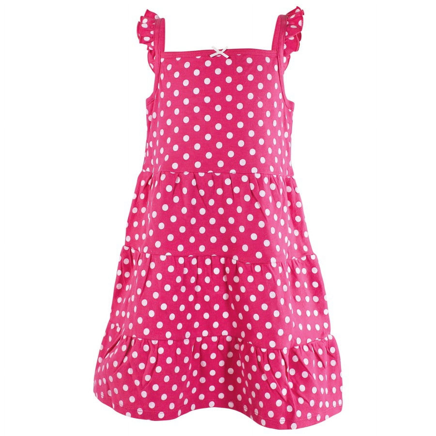 Hudson Baby Infant and Toddler Girl Cotton Dresses, Pink Black Roses, 14 Years