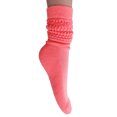 thumbnail image 5 of 3 Pairs Extra Heavy Cotton Slouch Socks Shoe Size 5 to 10 (Neon Pink-Mint-Purple), 5 of 7