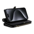 thumbnail image 4 of Crossbody Wallet Case for iPhone 15 Pro Max, with RFID Blocking Card Holder, PU Leather Zipper Wallet Detachable Magnetic Phone Case,Shockproof Protective Cover with pocket Credit Card Slots,Black, 4 of 12