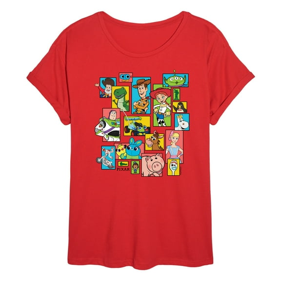 Toy Story 4 - Buzz, Woody, And Friends - Womens Oversized Graphic T-Shirt