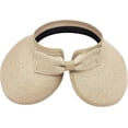 thumbnail image 3 of Straw Hats for Women UPF 50+ Visors Foldable Wide Brim Sun Hat Women Summer Beach Hat, 3 of 5
