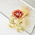 thumbnail image 2 of Broches para Mujeres Girls Rose Rhinestones Enamel Pins Glitter Broche Joyería Joyería Vestido de noche Decoraciones Accesorios para mujer Rosa Inevent EL005987-00, 2 of 7